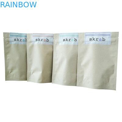 Stehen Sie auf Silberfolienbeutel mit Doy Pack Design für Kaffeekörper-Scrub-Verpackungen