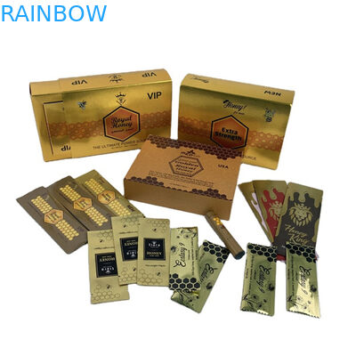 Fabrik-Direktverkauf Honigbeutel und -Boxen mit Spot UV Custom Logo Druck Luxus Honigbox Verpackung