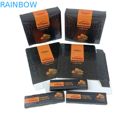 Fabrik-Direktverkauf Honigbeutel und -Boxen mit Spot UV Custom Logo Druck Luxus Honigbox Verpackung