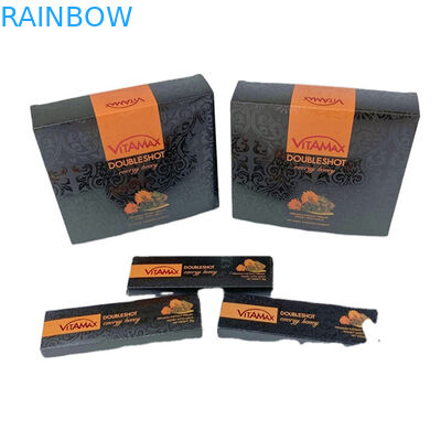 Warm verkaufte leere Schwarze Stier Honig Plastikverpackungstüte mit Anzeigetafel Mylar Tasche Honig Flüssigsachet Verpackung