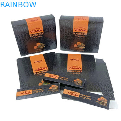 Luxus Papier Karton Honig Flasche Flasche Verpackung Schwarz Elegante Wellpappe Honig Box Verpackung