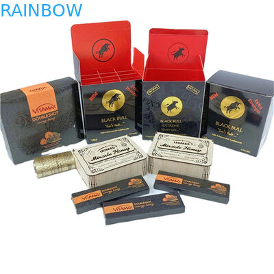 Luxus Papier Karton Honig Flasche Flasche Verpackung Schwarz Elegante Wellpappe Honig Box Verpackung