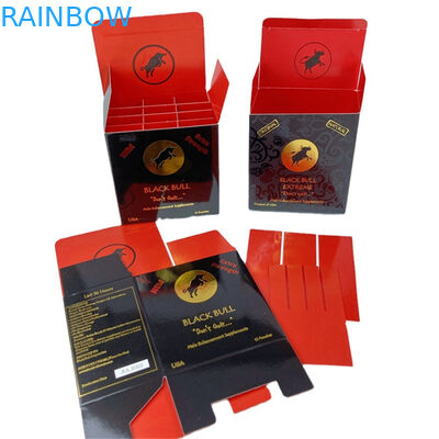 Custom Printed Logo Luxury VITAMAX Extreme Honig Essbare Verpackung Papierboxen und Taschen für Honig Flüssigkeit Leerpaket