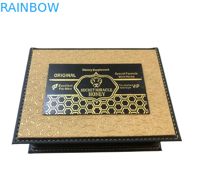 Custom Printed Logo Luxury VITAMAX Extreme Honig Essbare Verpackung Papierboxen und Taschen für Honig Flüssigkeit Leerpaket