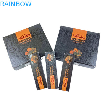 Vitamax-Fabrik Maßgeschneiderter Nashornhonig 3D-Linsenkarte Nashornpillen Anzeigekiste Honigbeutel Verpackung