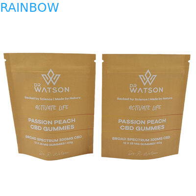 Großhandel Öko-freundliche biologisch abbaubare Kraftpapiere wieder verschließbare Mylar-Taschen Digitales Drucken PLA Geruchsfeste Taschen mit Logo