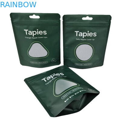 Fabrik Lieferung Wiederverwendbares Versiegeltes Mylar Nippel Patch Verpackungstüte Custom Print Geruchsschutz Taschen mit Logo