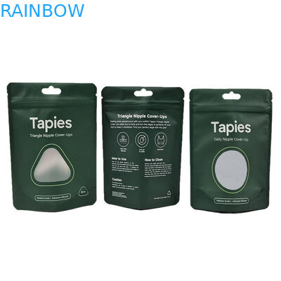 Fabrik Lieferung Wiederverwendbares Versiegeltes Mylar Nippel Patch Verpackungstüte Custom Print Geruchsschutz Taschen mit Logo