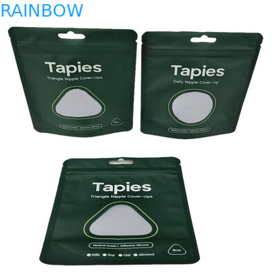 Fabrik Lieferung Wiederverwendbares Versiegeltes Mylar Nippel Patch Verpackungstüte Custom Print Geruchsschutz Taschen mit Logo