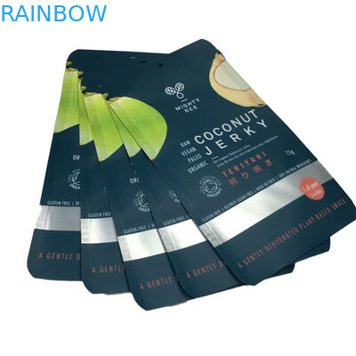 Flat Mylar Taschen Kokosnussbeutel mit klarem Fenster