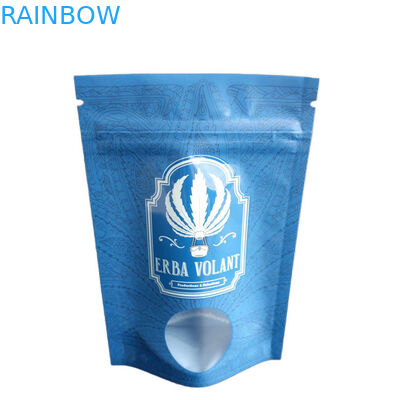 Geruchsschutzbeutel UV-Glanzfenster 3,5 g CBD-Blumenverpackung mit Reißverschluss