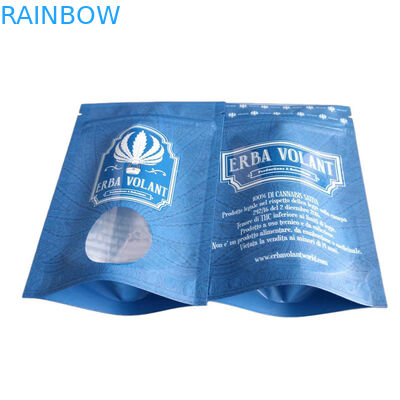 Geruchsschutzbeutel UV-Glanzfenster 3,5 g CBD-Blumenverpackung mit Reißverschluss