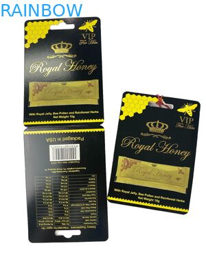 Großhandel Royal Honey Sachet Verpackung Papierkarte Luxus Honig Verpackung mit Heißstempel