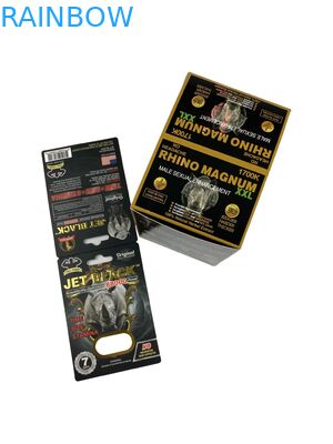 Großhandel auf Maß gedruckte Pillen für Nashörner Verpackung Papierkartons mit Papierkarte Verpackung von Pillen zur Verbesserung der Wirksamkeit