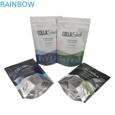 Personalisiertes Logo Kunststoff aufstehen Aluminiumfolie Kaffee Tee Proteinpulver Verpackungstüte digitale Druck Geruchssicherungstüte