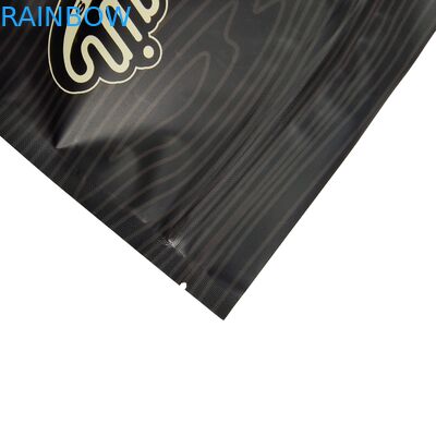 Aluminiumfolie Druck Metallische Wirkung Stehen Sie auf Tasche Custom Design Kunststoff Food Grade Taschen für Kaffee