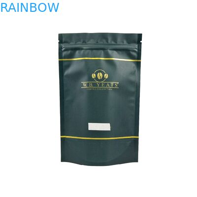Logo gedruckt Wiederverwendbare Ziplock Taschen kundenspezifische Stand-up Lebensmittelqualität Kaffeebohnen Aluminiumfolie Plastikbeutel