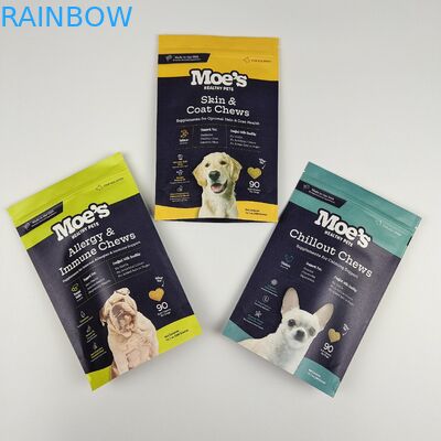 Stand Up Tasche mit Reißverschluss Kraft Handwerkspapier Custom gedruckt wiederverwendbarer Reißverschluss Doypack Lebensmittelverpackungstüten