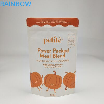 Fabrik Großhandel Biologisch abbaubare Lebensmittelverpackungstüte Stehbeutel Geruchssicherung Reißverschluss Kraftpapier Aluminiumfolie Taschen