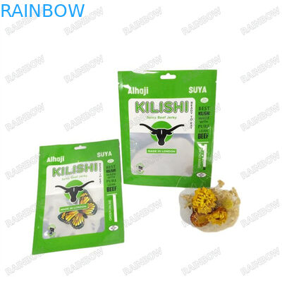 Digitale Druckerei 100% biologisch abbaubare Kraftpapiertüten kundenspezifische Hersteller Aufstehen Lebensmittelverpackung Reißverschluss Kunststoffbeutel C