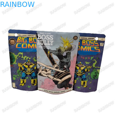 Nachgeschneiderte wiederverschließbare Wärmesiegel Stehen Papiertüte Snack Kekse Lebensmittelverpackung Reißverschluss