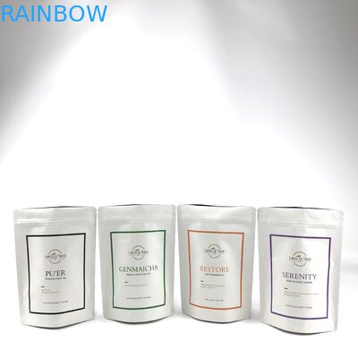 Wiederverschließbare Stehtaschen mit individuellem Logo für Trockentee-Taschenverpackungen