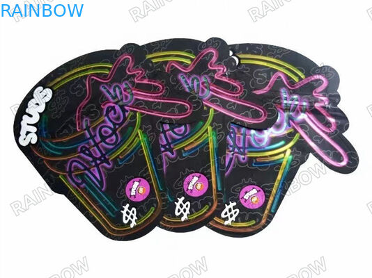 Geruchsfeste Kräuter Weihrauch Verpackung Zip Lock Mylar CBD Öl Unkraut Hanf Beutel Gravure Druck