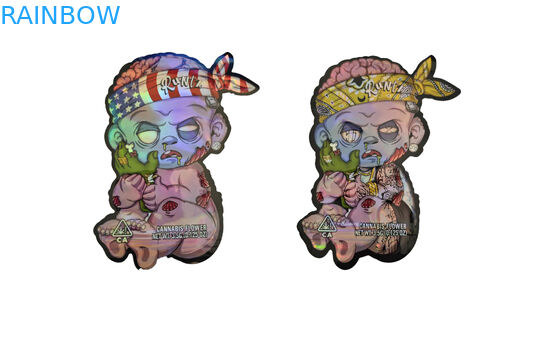 Geruchsfeste Kräuter Weihrauch Verpackung Zip Lock Mylar CBD Öl Unkraut Hanf Beutel Gravure Druck