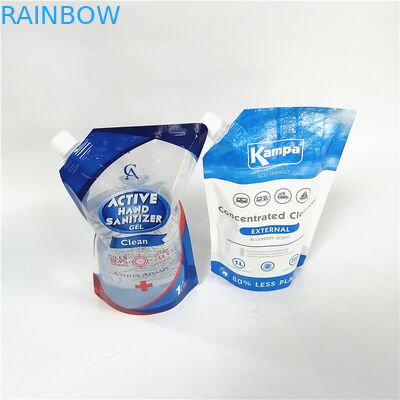 Recycelbare, aufgestellte Taschen mit verschiedenen Kappenarten für umweltfreundliche Verpackungen