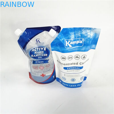 Recycelbare, aufgestellte Taschen mit verschiedenen Kappenarten für umweltfreundliche Verpackungen