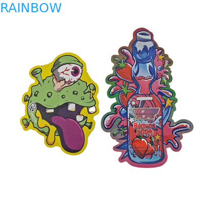 Besonderes Design Druck-Druck-Ziplock Sonderform unregelmäßige Kunststoffverpackung 3,5 g Mylar-Tasche