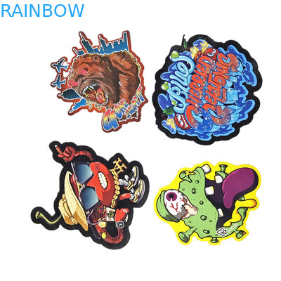 Speziell geformte Reißverschlussverpackung Soft Touch CBD Kindersicherheit 3,5 g unregelmäßige Druckschnitt Plastiktüten