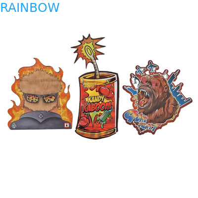 Besonderes Design Druck unregelmäßiger wieder verschließbarer Reißverschluss 3,5-g-Spezialform-Plastikverpackung Mylar-Tasche