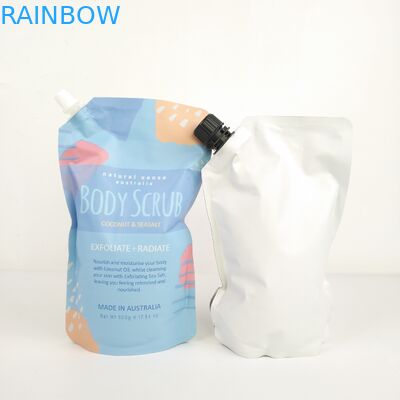 Verpackung von Lebensmitteln in der Industrie mit Silberfolie-Beutel für Steh-Body-Scrub-Tasche