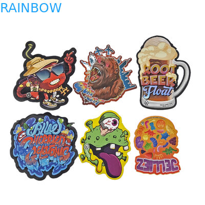 Custom Aluminiumfolie Soft Touch Kunststoff Verpackungstüten Matte Unregelmäßige Form 3,5g 7g 14g 28g Die Cut Mylar Taschen