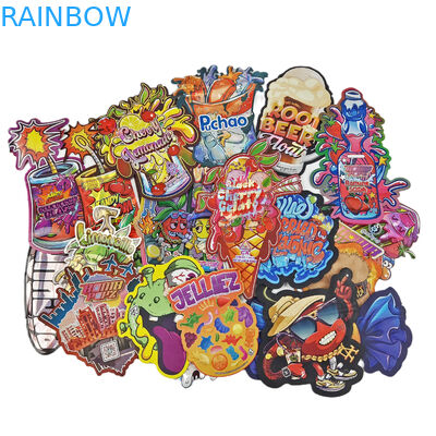 Unregelmäßige Form Verpackungsbeutel Holographische Folie Druckschnittbeutel Spezielle Form Ziplock Plastik Mylar 3,5g Druckschnittbeutel