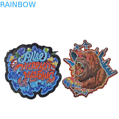 Custom Design gedruckte Mylar-Taschen Verpackung Soft Touch Plastic 3,5 g Mylar-Taschen Stanzschnitt Unregelmäßige Taschen Verpackung