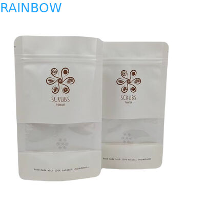 Durchsichtige Fenster Plastik Reißverschluss Taschen Standup Tasche Folie laminiert Digitaldruck