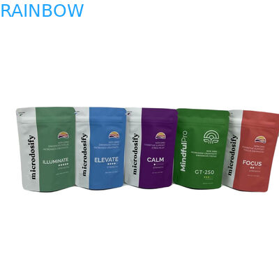 CYMK Farbe Kräuter Weihrauch Verpackung Aluminiumfolie Stand-up Plastik Mylar Reißverschlussbeutel