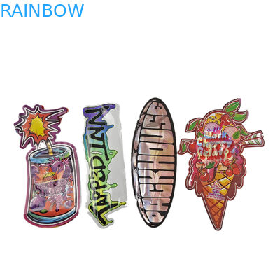 3.5g 7g Custom gedruckte spezielle Druckschnitt unregelmäßige Form Mylar Taschen geruchsfeste mit Reißverschluss Snack Verpackung Mylar Taschen