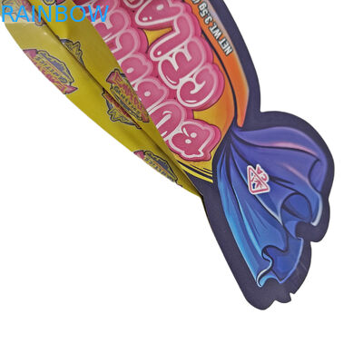Custom gedruckte 3,5 g Cookie Candy Snack speziell geformte Ziplock Plastiktüten mit geruchsicheren Stanzschnitt Mylar Taschen