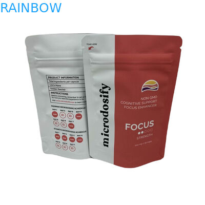 Medizinisches Unkraut Blatt Drei Seiten Siegel Tasche Geruchsfeste Mylar Taschen angepasst mit Fenster