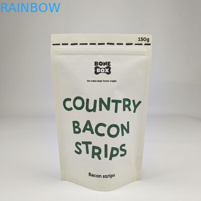 Anpassung Kostenlose Probe Anpassung Logo Alle Größen Eco Weiß Kraftpapier Stehen Sie auf Taschen Taschen Für Teeknüsse Kaffee