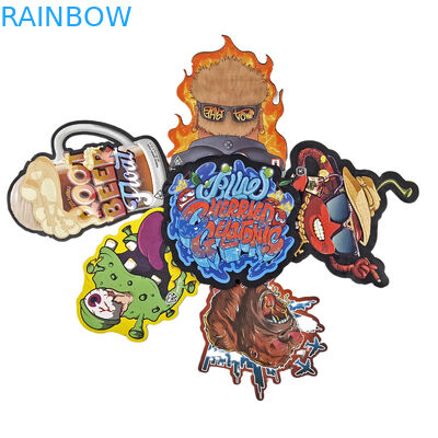 3.5g 7g 14g Spezialform Plastci Verpackungstüte Hologramm Geruchsfeste Kunststoff Die Cut Custom Snack Cookie Snack Taschen