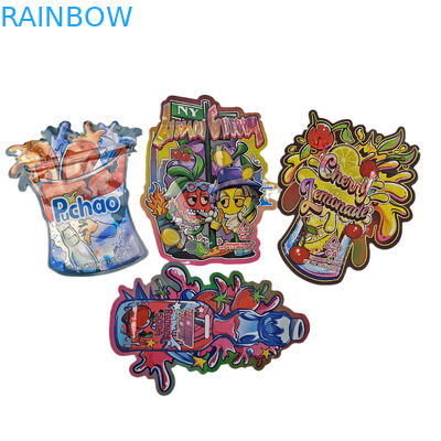 Hochwertiges, benutzerdefiniertes Logo, spezielle Form, geruchsichere Ziplock, unregelmäßig, einzigartig, 3,5-g-Myllar-Taschen für Süßigkeiten