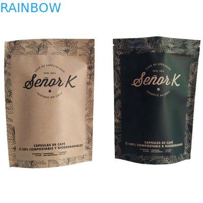 Flachbodenbeutel Lebensmittelverpackung Film Klarweiß Druckoberfläche Füllung mit Luftventil