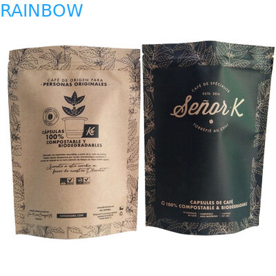 Flachbodenbeutel Lebensmittelverpackung Film Klarweiß Druckoberfläche Füllung mit Luftventil