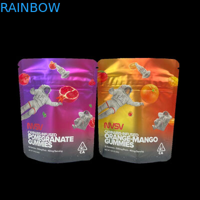 3.5 Gramm Plastiktüten Verpackung Kundennachzeichnung Druck CBD-Cookies wieder verschließbar k