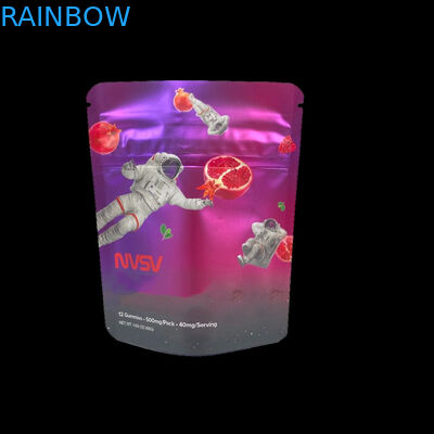 3.5 Gramm Plastiktüten Verpackung Kundennachzeichnung Druck CBD-Cookies wieder verschließbar k