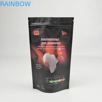 Wiederverschließbares Matte Vollfarbpaket Stehen Sie auf Tasche Aluminiumfolie Verpackung Zip Lock Tasche Doypack Mylar Lebensmittelverpackung